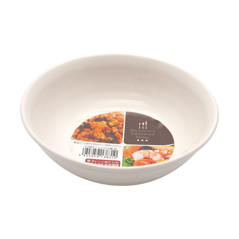 Microwave bowl K383-1 White 134xH44mm 410ml